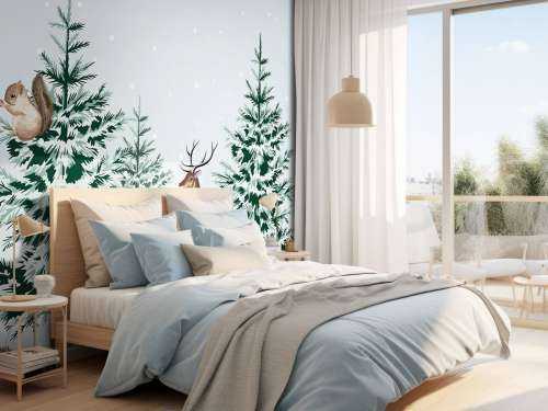 Vinter Skog Invånarnas Glädje