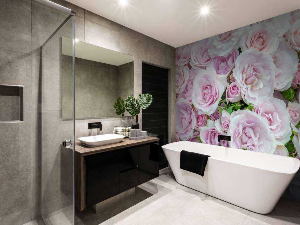 Färgglada vita och rosa rosor