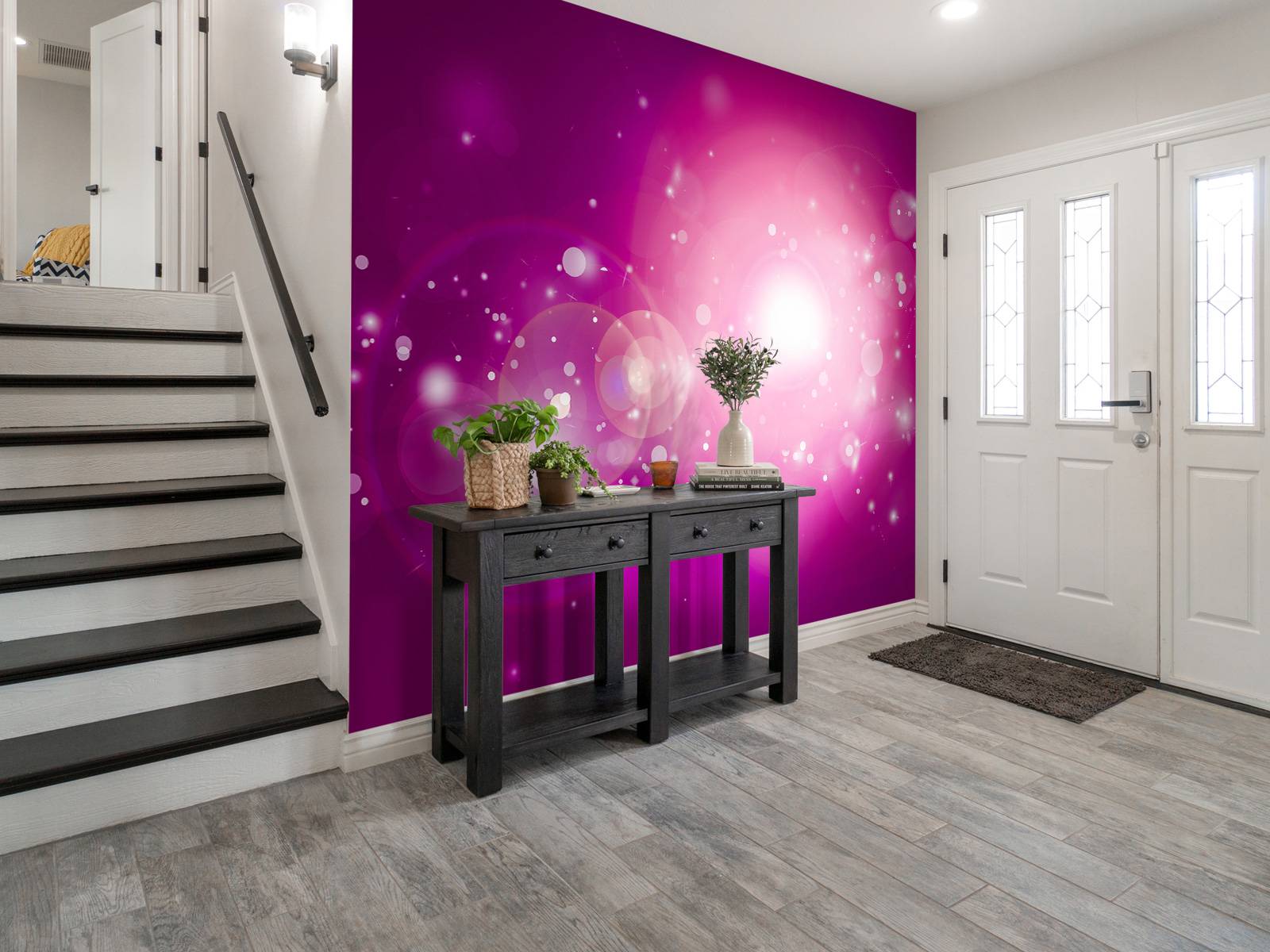 Rosa glitter ljus