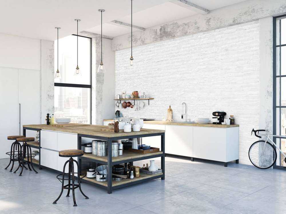 Vita tegelstenar med cement