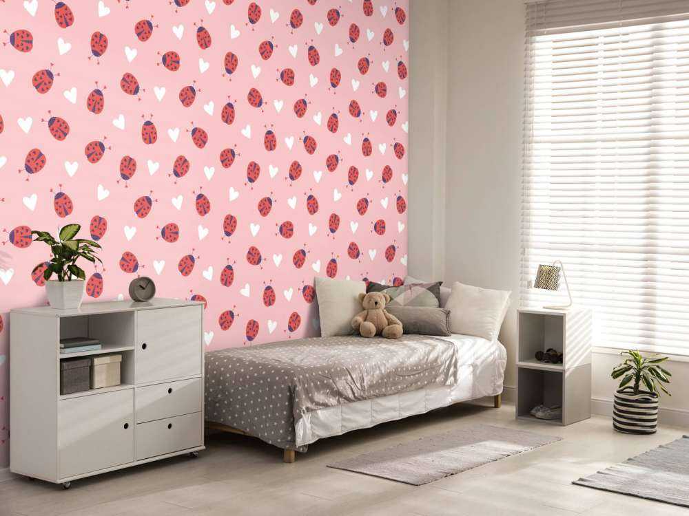 Mariehøns med hjerter