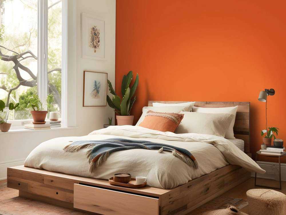 Mørk pastelorange