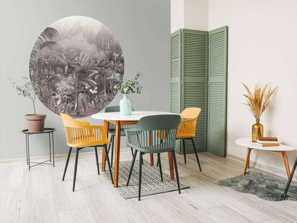 Morgen i den tropiske have lilla