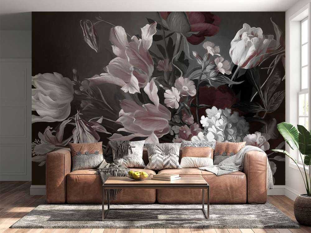 Bukket med røde tulipaner