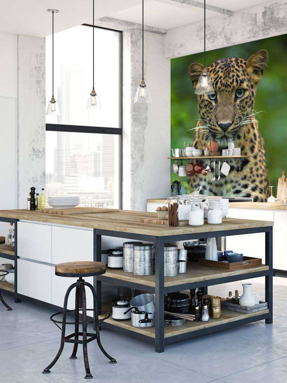 Fokuseret leopard