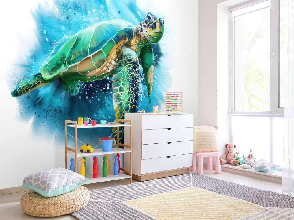 Signeret havskildpadde