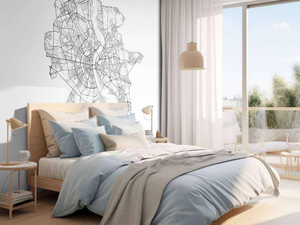 Kort over Köln, hvid