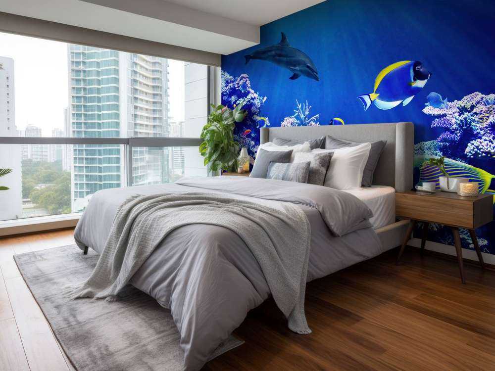 Undersøisk verden blå