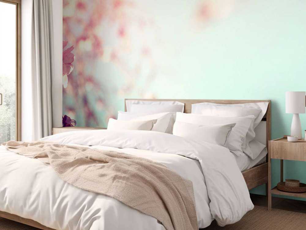 Lyserød blomst gren