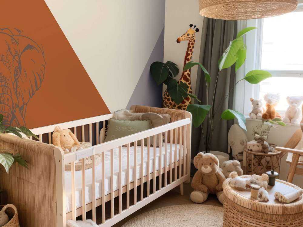 Rustne trekanter med elefant