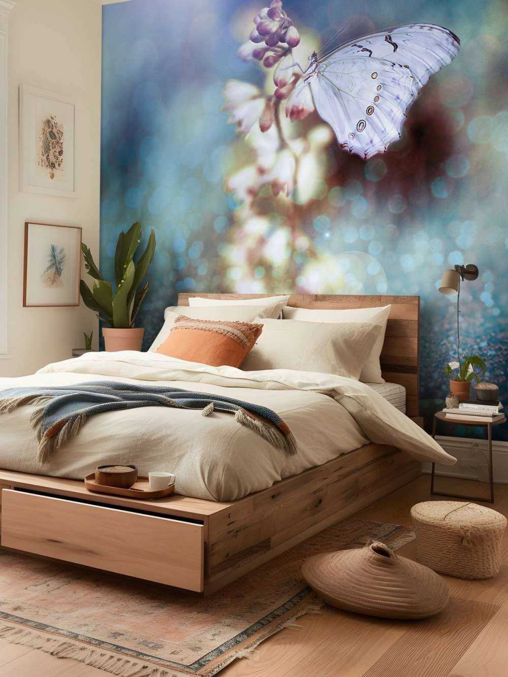 Sommerfugl på blomst