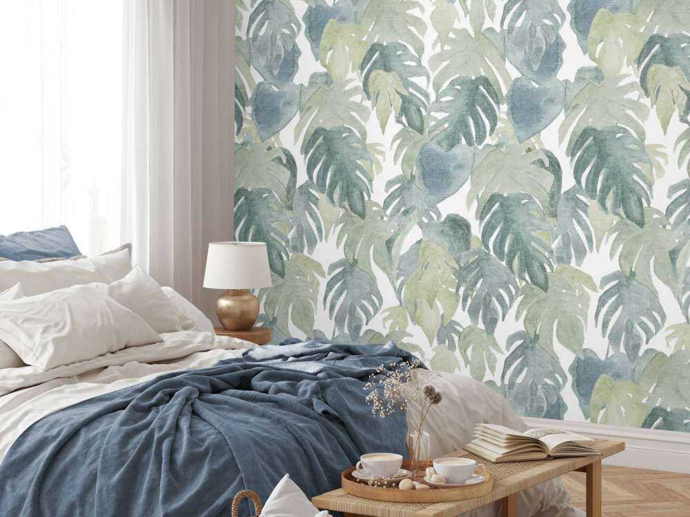 Tropiske akvarelpalmer