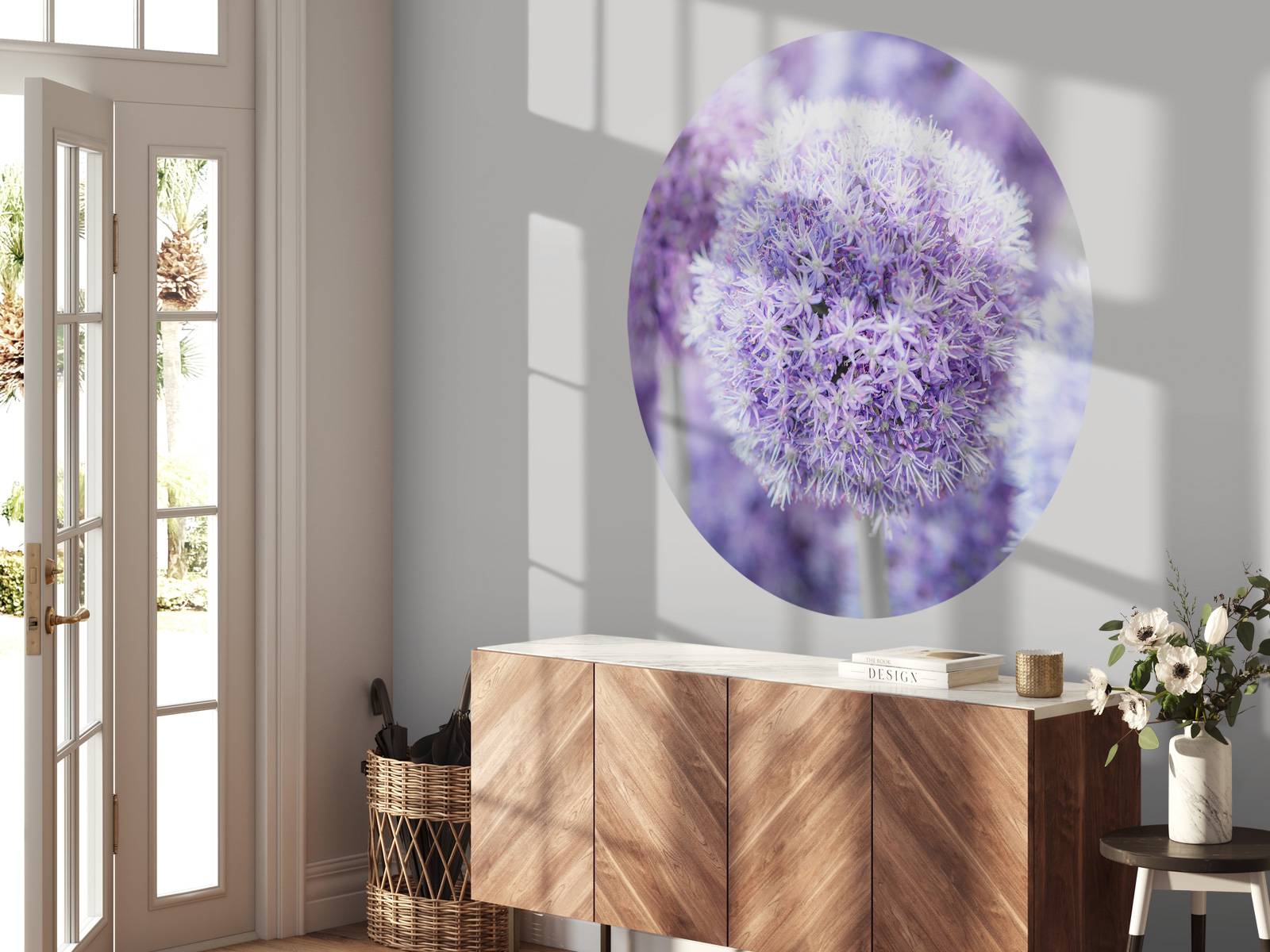Purple Alliums