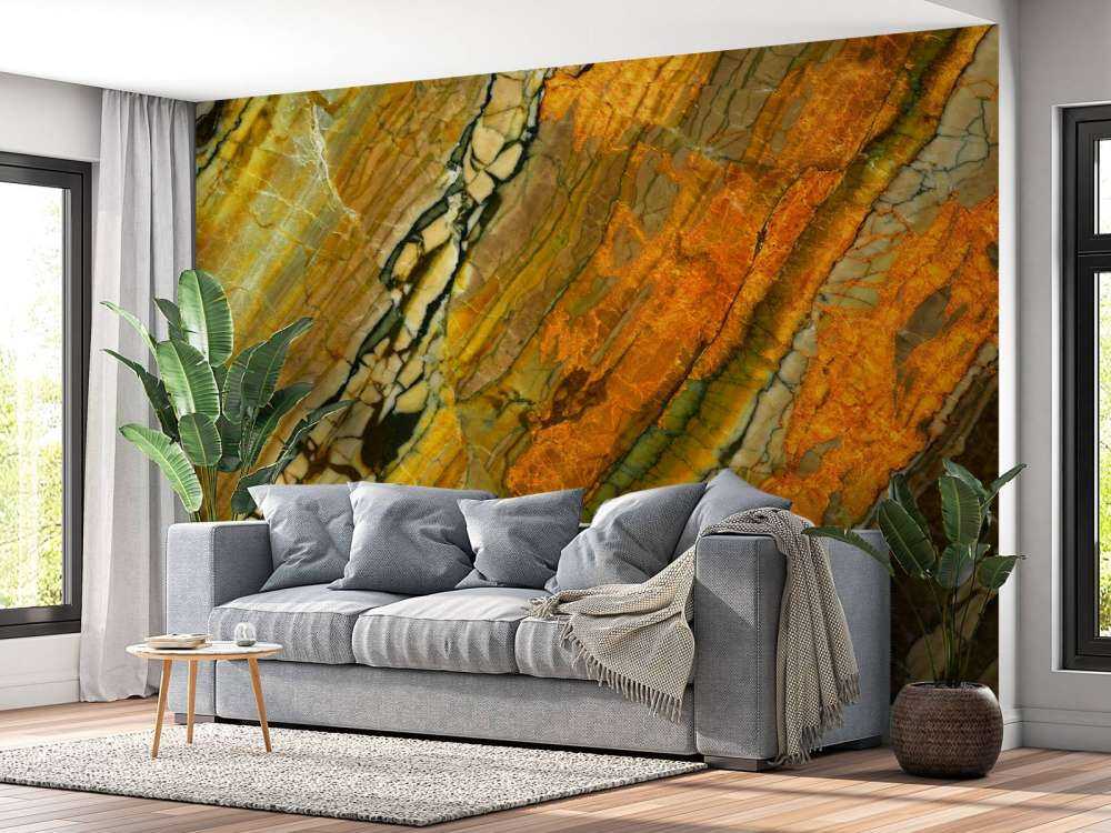 Marmor med mosaikstruktur