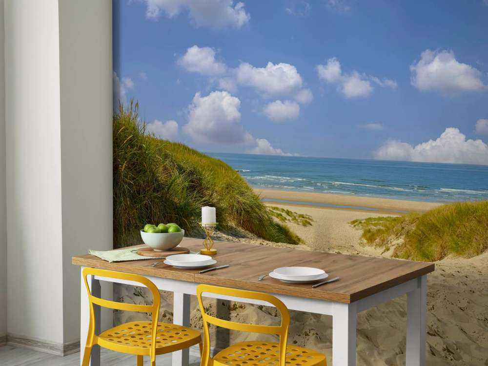 Indgang til stranden fra klitterne