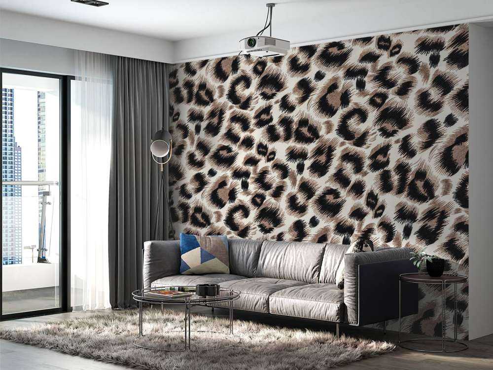Beige farget panter pels