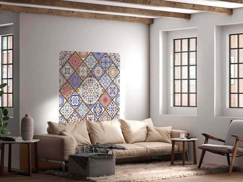 Fargerikt lappeteppe