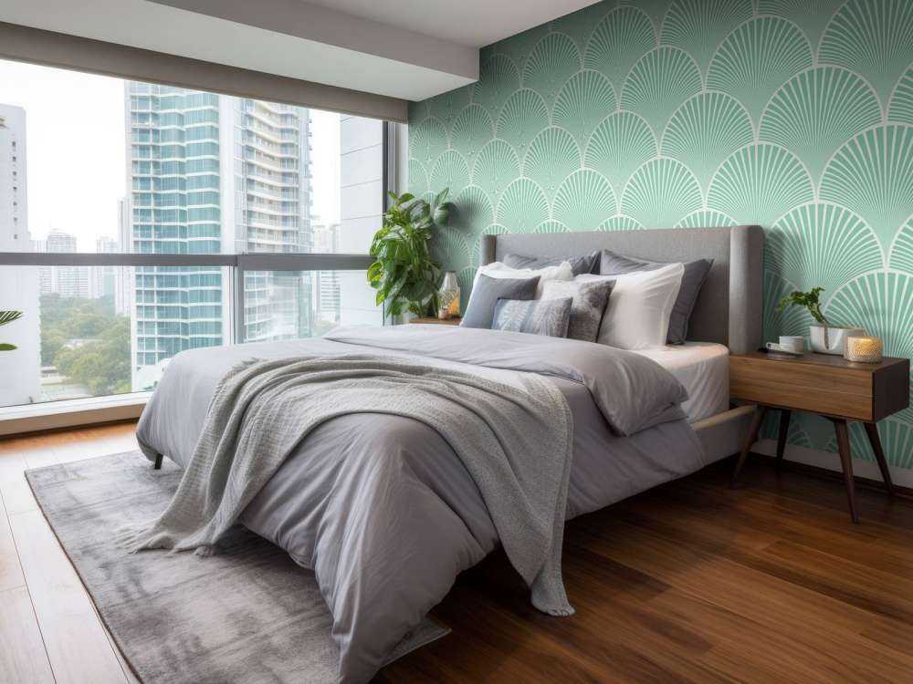 Japanske blomster mønster