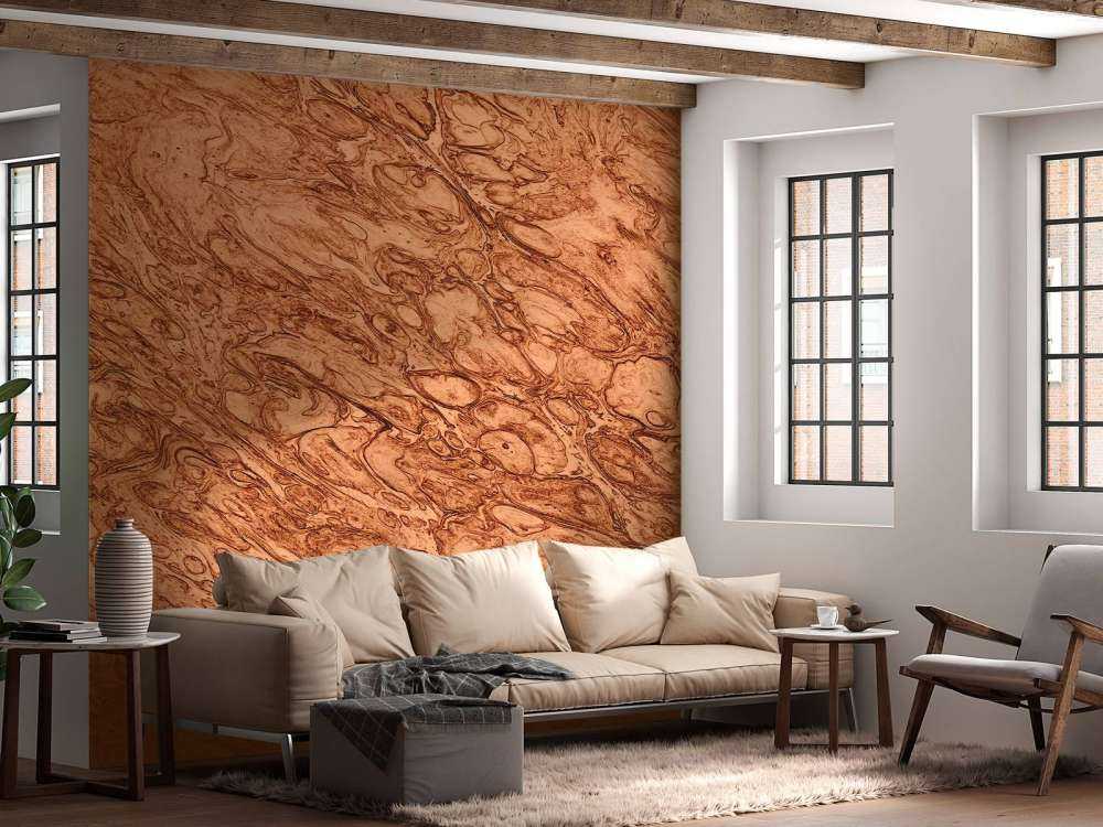 Smeltet kobberbakgrunn