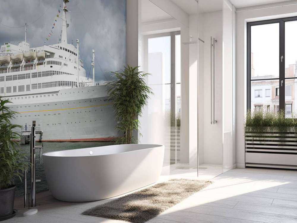 Stilfull havmonster i havnen