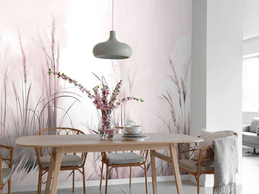 Naturstemning dempet rosa