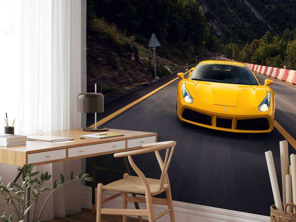 Hastighet gjennom grønne fjellpass