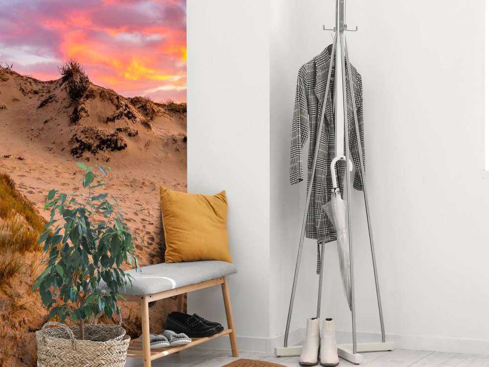 Solnedgang fra sanddynene