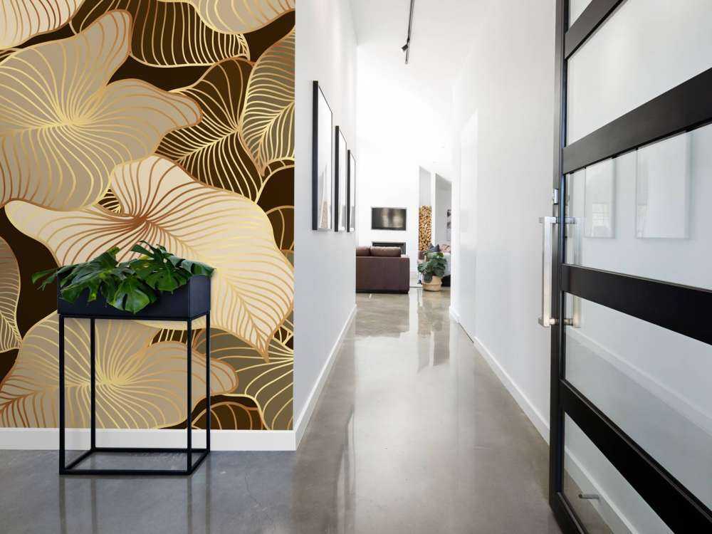 Brune tropiske blader