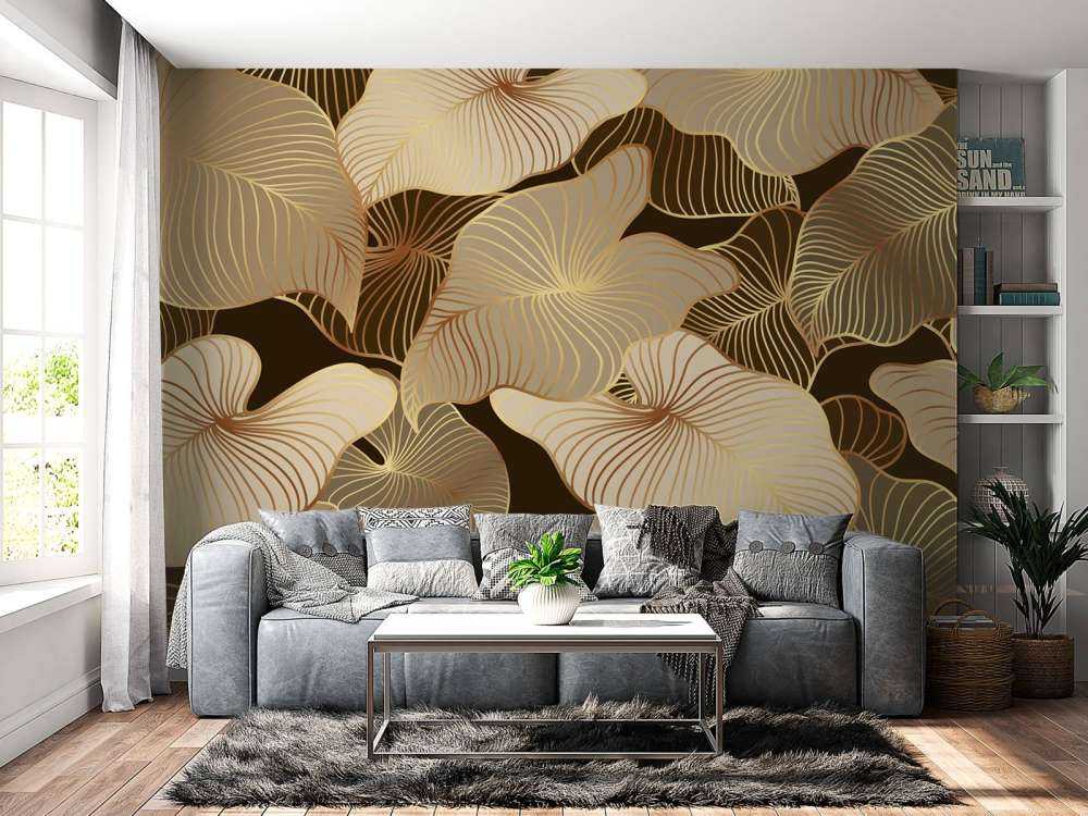 Brune tropiske blader