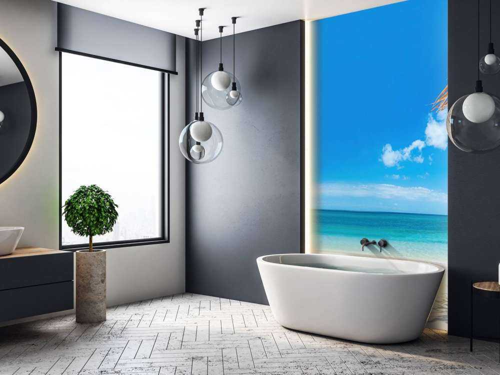 Solsenger på stranden