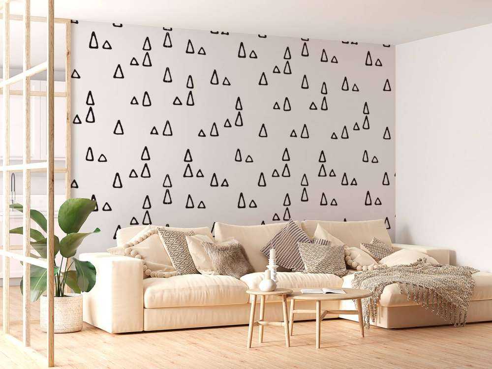 Trekanter svart og hvitt