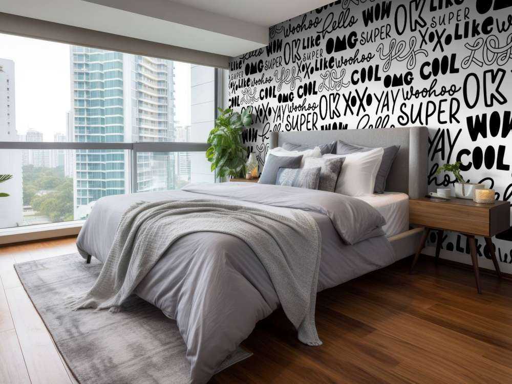 Doodles svart og hvitt