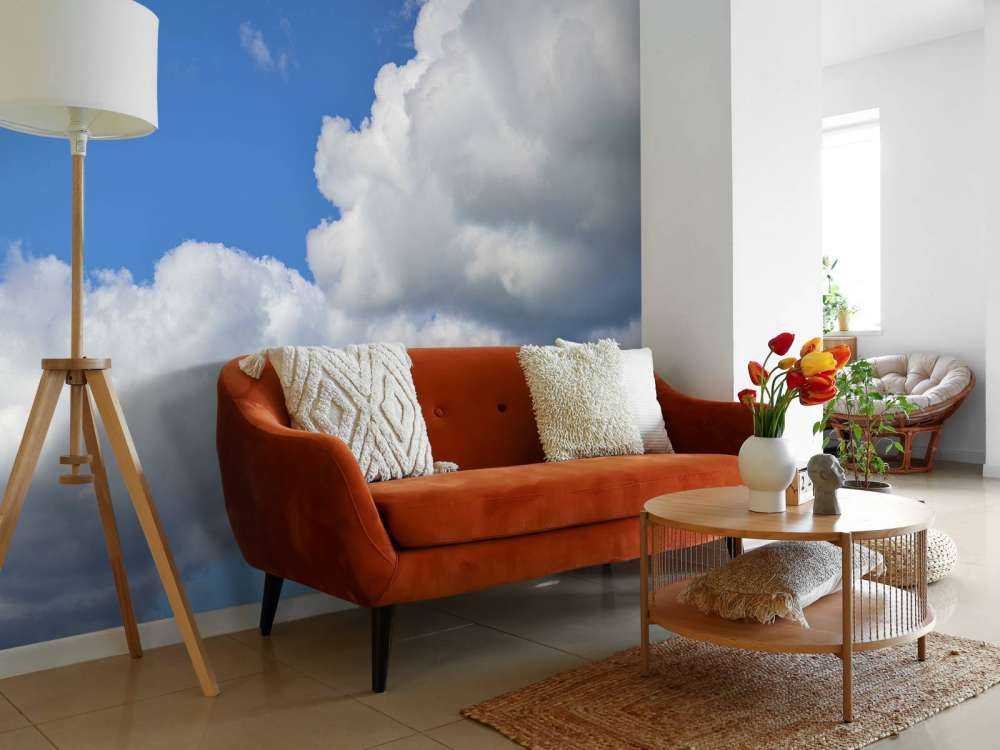 Nydelig overskyet landskapp