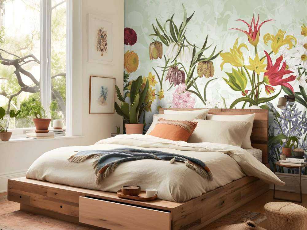 Vårblomster - Frisk Myntegrønn