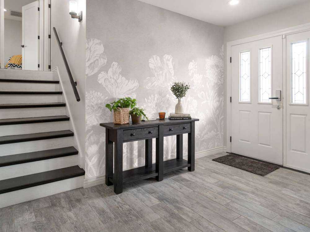 Barokk blomsterlandskap - greige