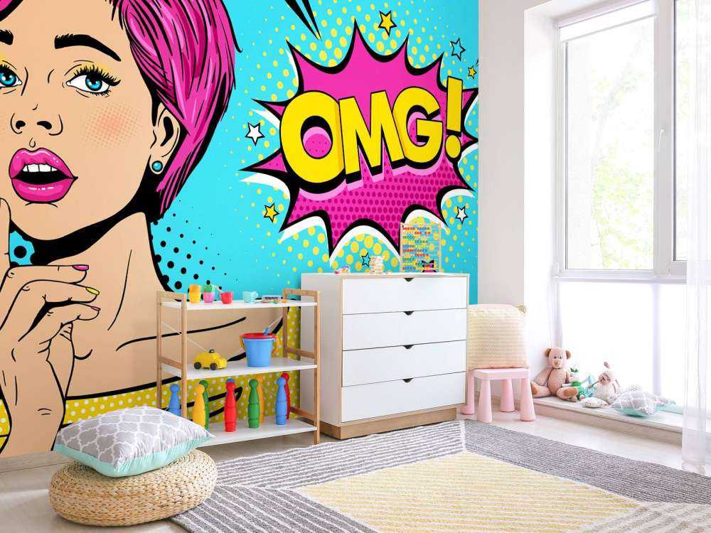 Kvinne i pop-art stil