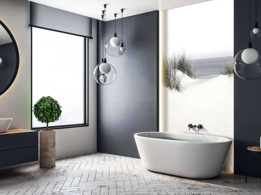 Dunepassasje til stranden svart og hvitt