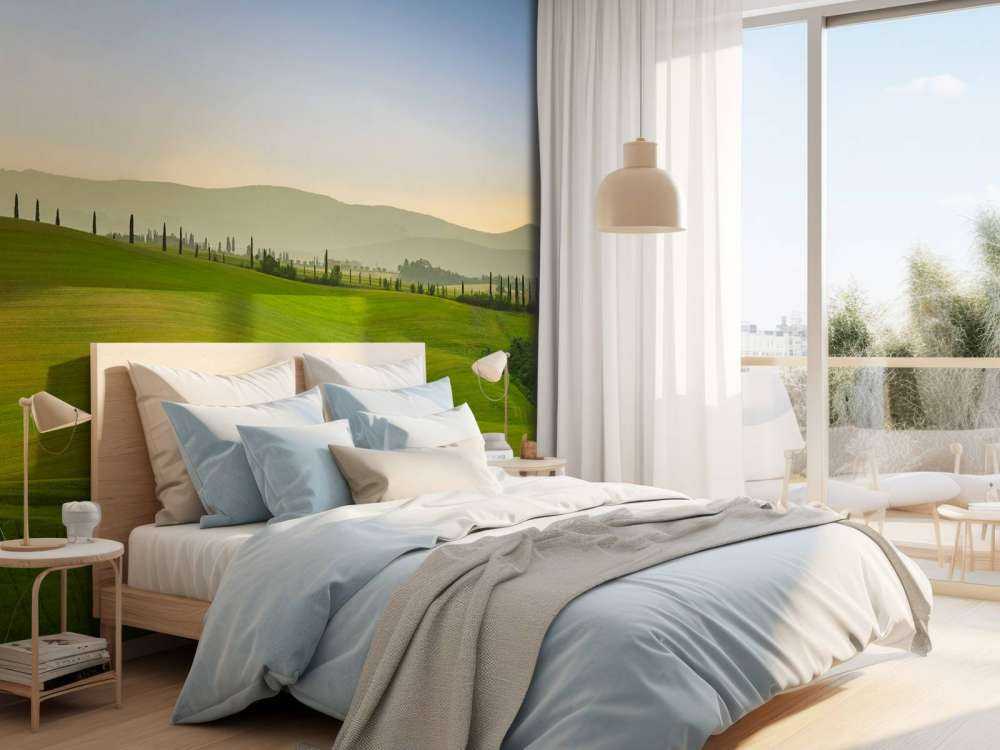 Kupert landskap Toscana