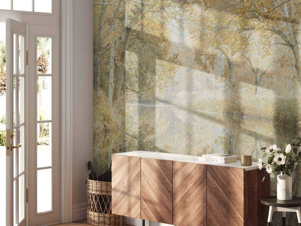 Kanal gjennom skogdekket