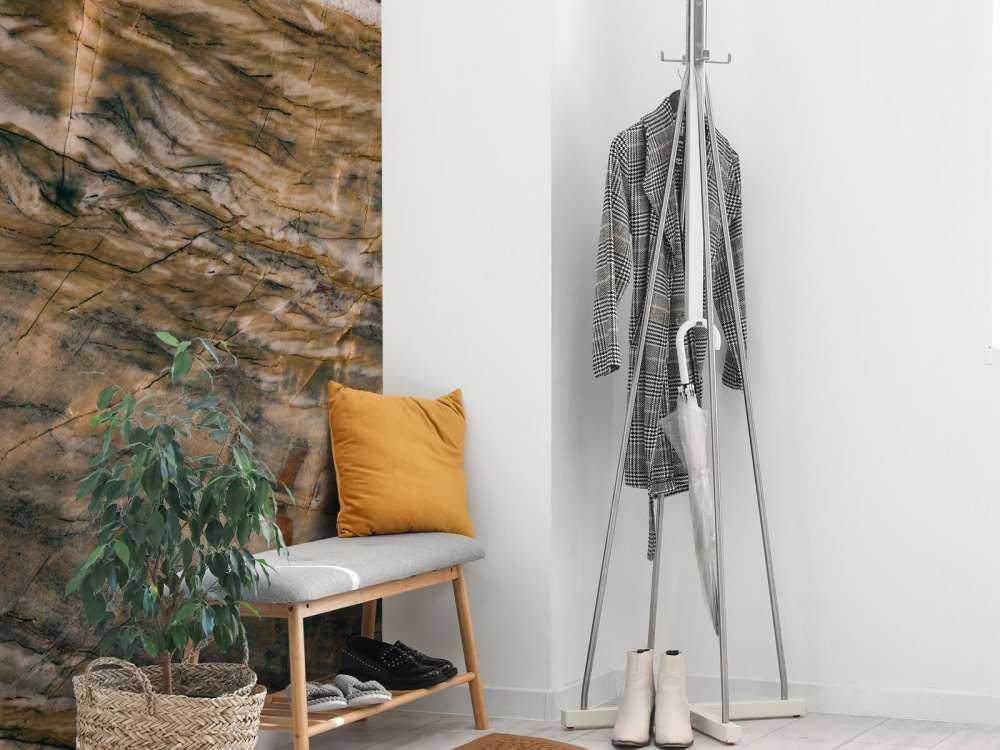 Marmor med gul fargetone