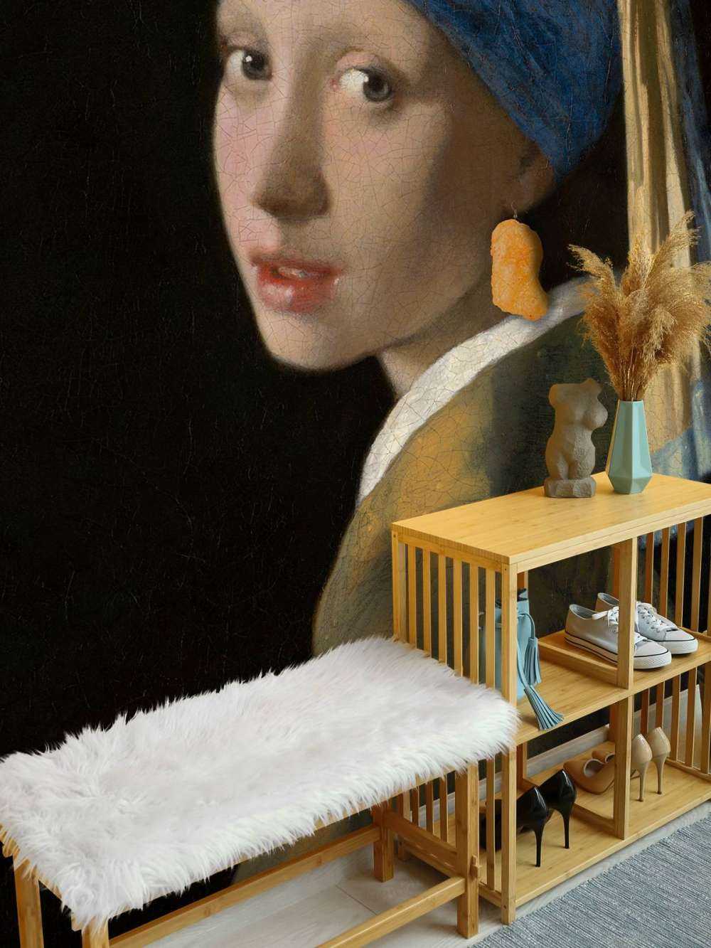 Jente med en kyllingklump