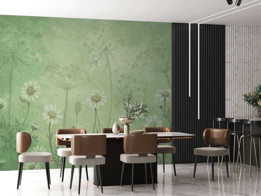 Dazzling Daisies - Green