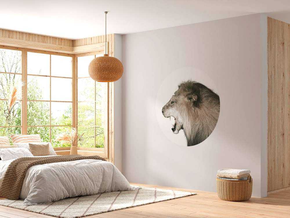 Brølende løve offwhite