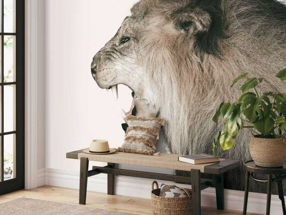 Brølende løve offwhite