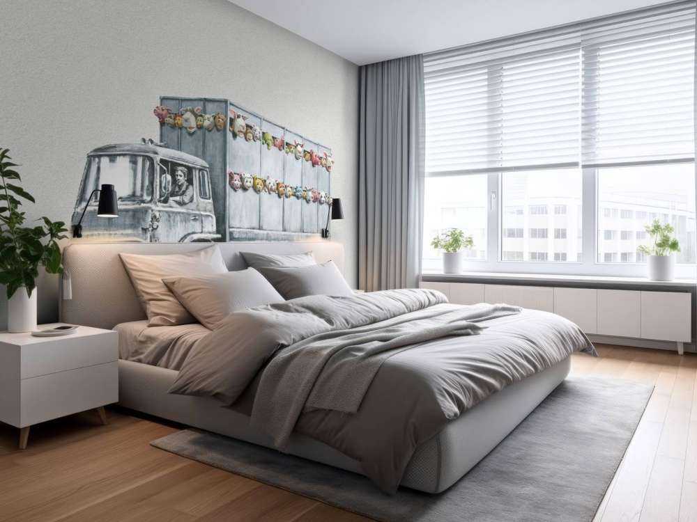 Banksy - Meat truck, concrete