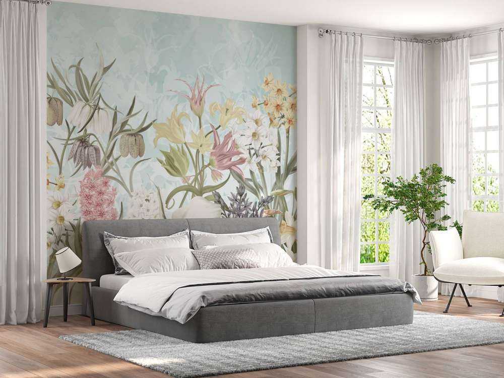 Vårblomster - Tåke Aqua