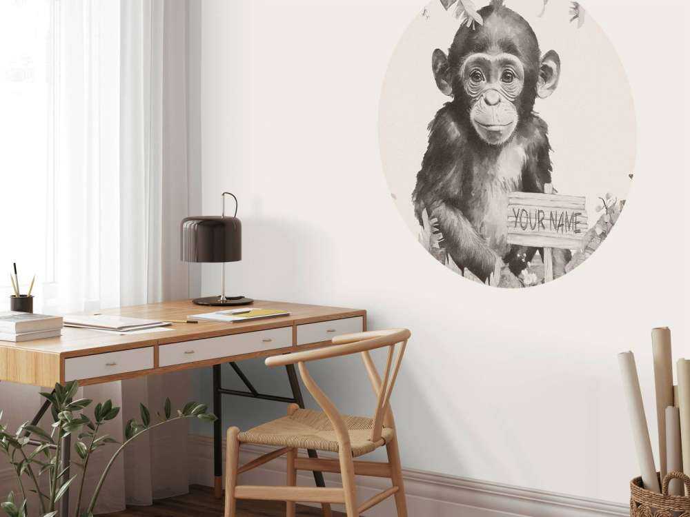 Sjimpansebaby i jungelen beige