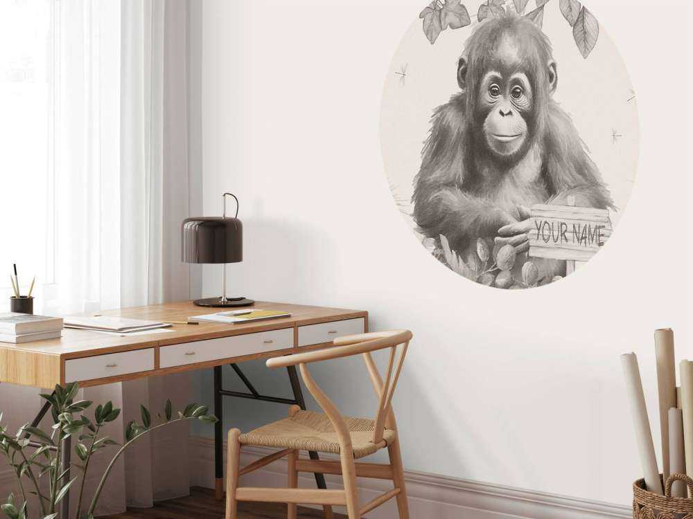 Orangutangunge i jungelen beige