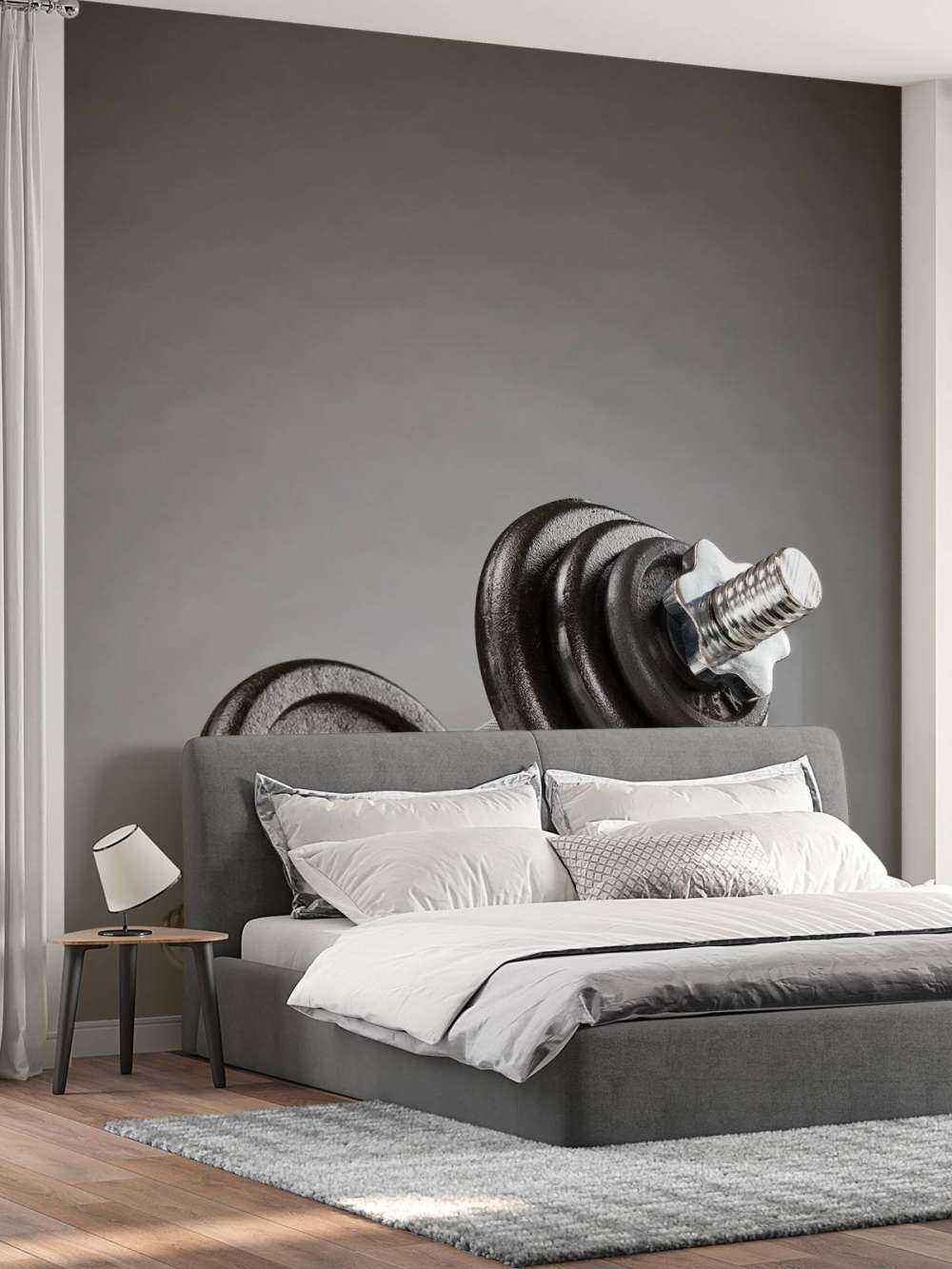 Hantel med svarte plater