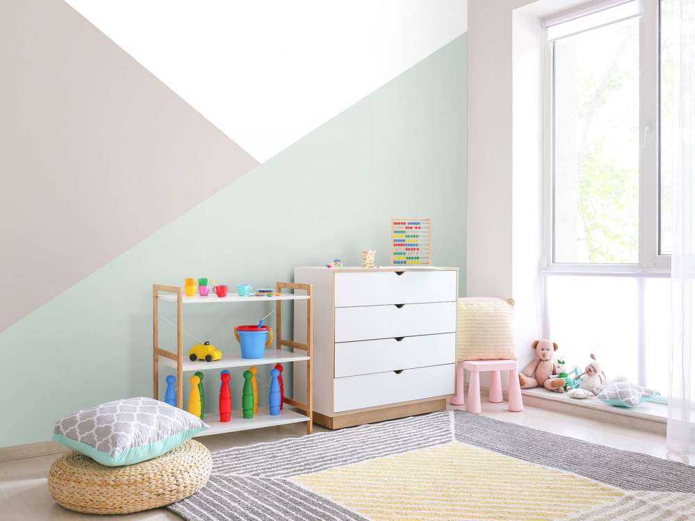 Pastellfargede trekanter